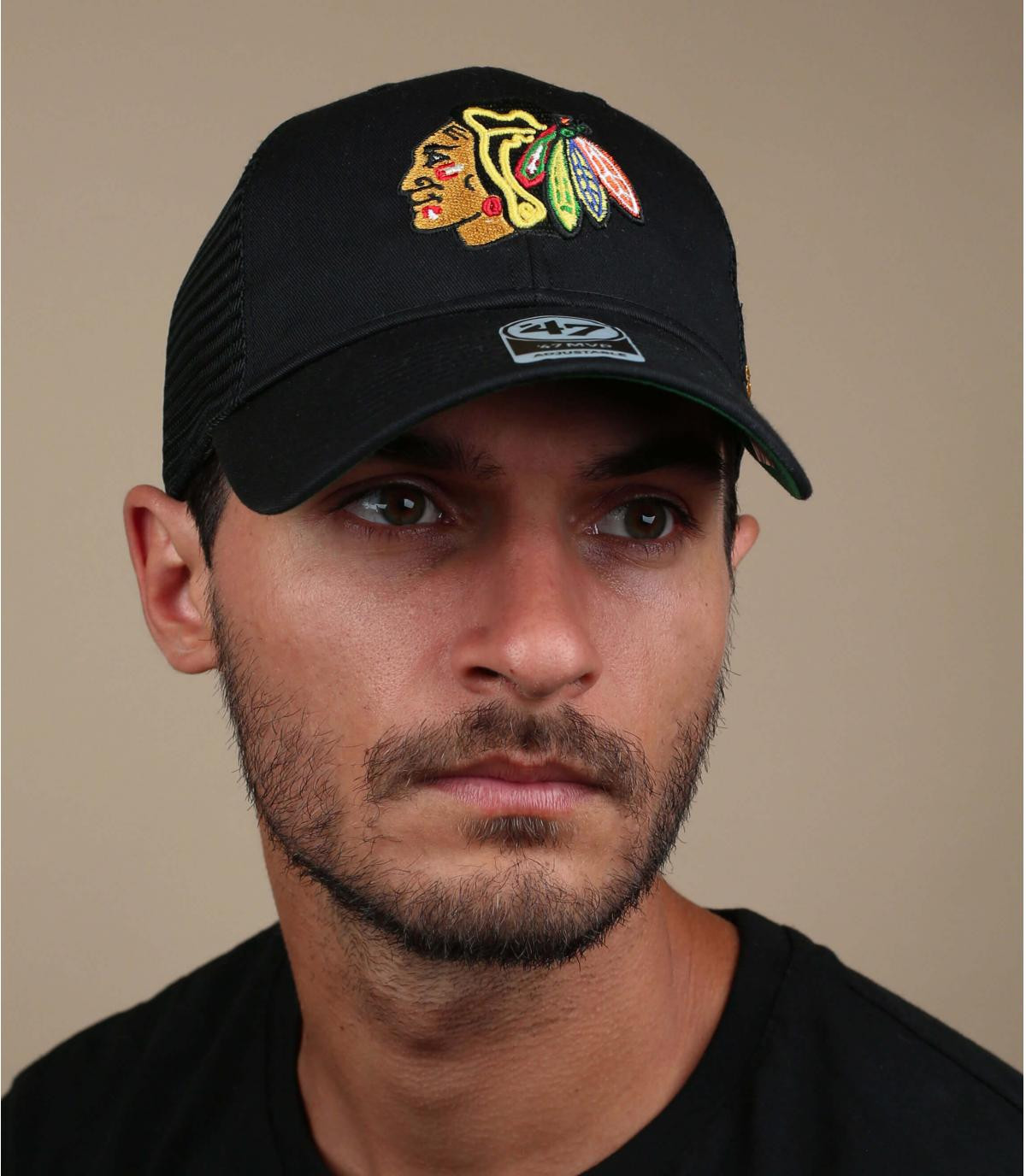 trucker Blackhawks noir Branson MVP Blackhawks black